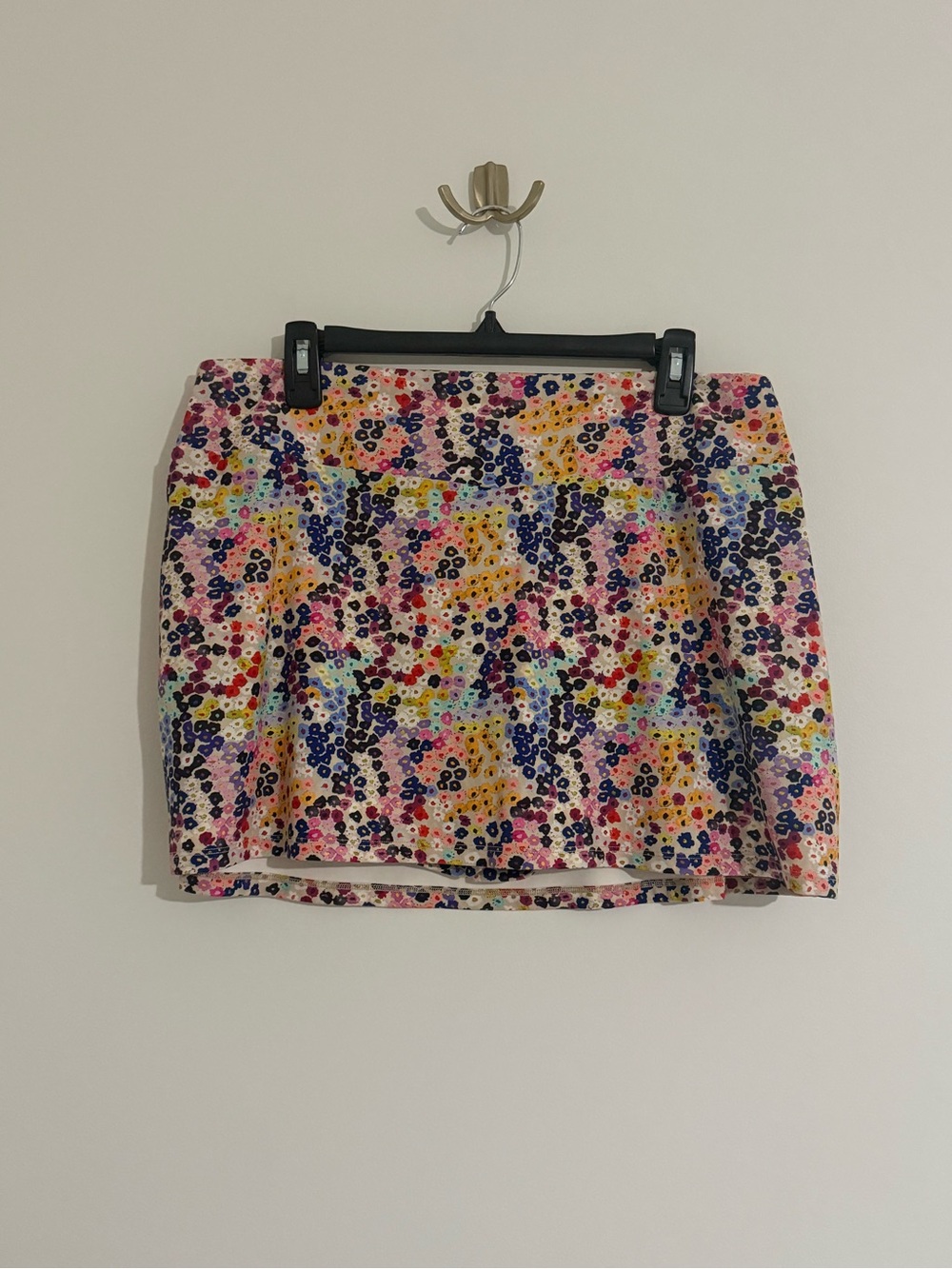 Peggi Kroll Floral Multicolor Mini Skort - Anthropologie Daily Practice